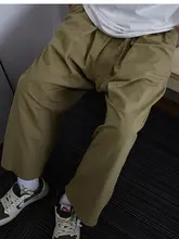 春夏用コットン製 ゆったりとしたワイドパンツ【男女兼用・チュニックデザイン】（セットアップ対応）