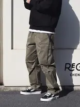 アウトドア カジュアル パンツ 男性 多ポケット ゆったり Teflon 防水・防汚・抗菌