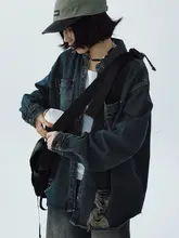 デニムシャツジャケット レディース 長袖 ダメージ加工 ヴィンテージ ルーズ 「STILLYOU」