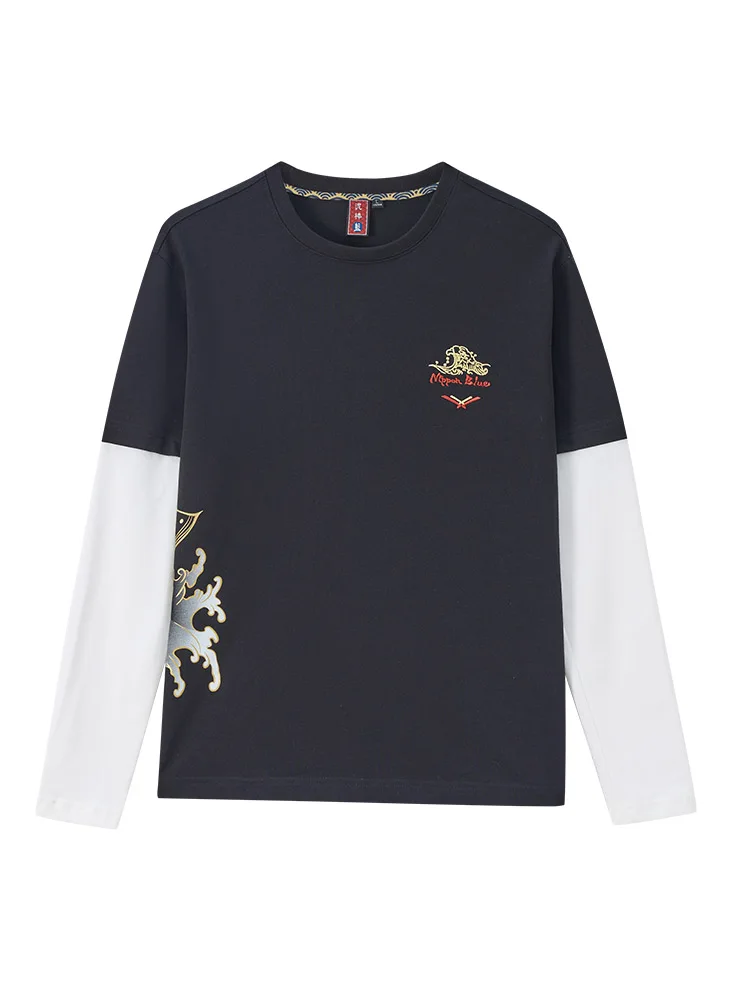 メンズTシャツ重ね着で失敗しないコーデは？泥棒青い鯉と海浪のデザインが解決する理由