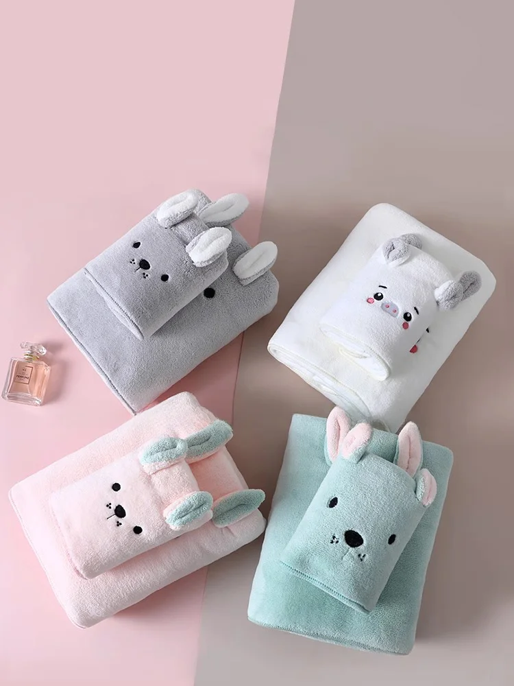 子供用バスタオル カートゥーンデザイン 140x70cm 吸水性のあるシンプルタイプ