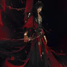 花城コスプレ衣装【赤い傘・ウィッグ・弓形刀・アイマスク・アクセサリー】（セットアップ対応）