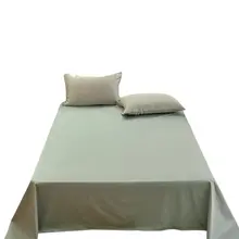 100サテンコットン無地シングルベッドシーツ【全棉・一人用・宿舎用】