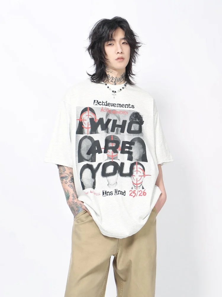 アメリカンヴィンテージ風 人物プリント コットン短袖Tシャツのデザインと実用性