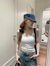 キャミソール レディース アメリカン風 甘辛MIX タイト レーサーバック 細ストラップ ノースリーブ 美背中 ブラパッド付き インナー 秋冬