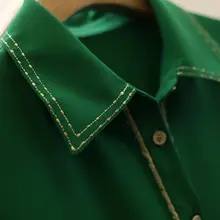 洗練されたデザイン！通勤用のゆったりとしたブラウス【スリムフィット・長袖・秋用】