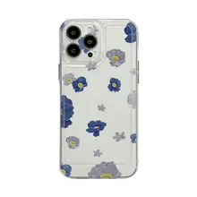 小花柄シリコンスマホケース【iPhone用・防摔・華為・Xiaomi対応】