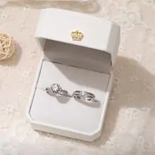 結婚式用 調整可能なラブリング【華やかなツイストデザイン・ペアリング】