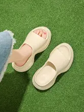 厚底一字型スリッパ【女性用・夏用・高出力デザイン・履きやすい】