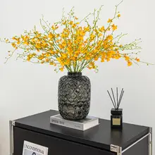 ライトラグジュアリーアッシュガラス 花瓶 ハイセンス