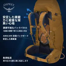 大容量アウトドア登山用リュックサック【女性用・双肩・軽量デザイン】