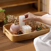 木製長方形トレイ【ティーセット収納・リビング用・インテリアデザイン】