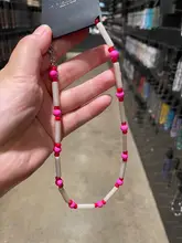 韓国輸入ビーズ手作りカラー ネックレース