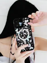 インス風スマホストラップ付きケース【オリジナルデザイン】