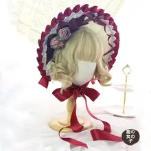 多彩なボナテハット【ロリータスタイル・ガーデンパーティー用・エレガントな草帽子】