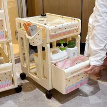 多機能移動式収納ラック【キャスター付き・フロアタイプ・マルチ収納】（セットアップ対応）