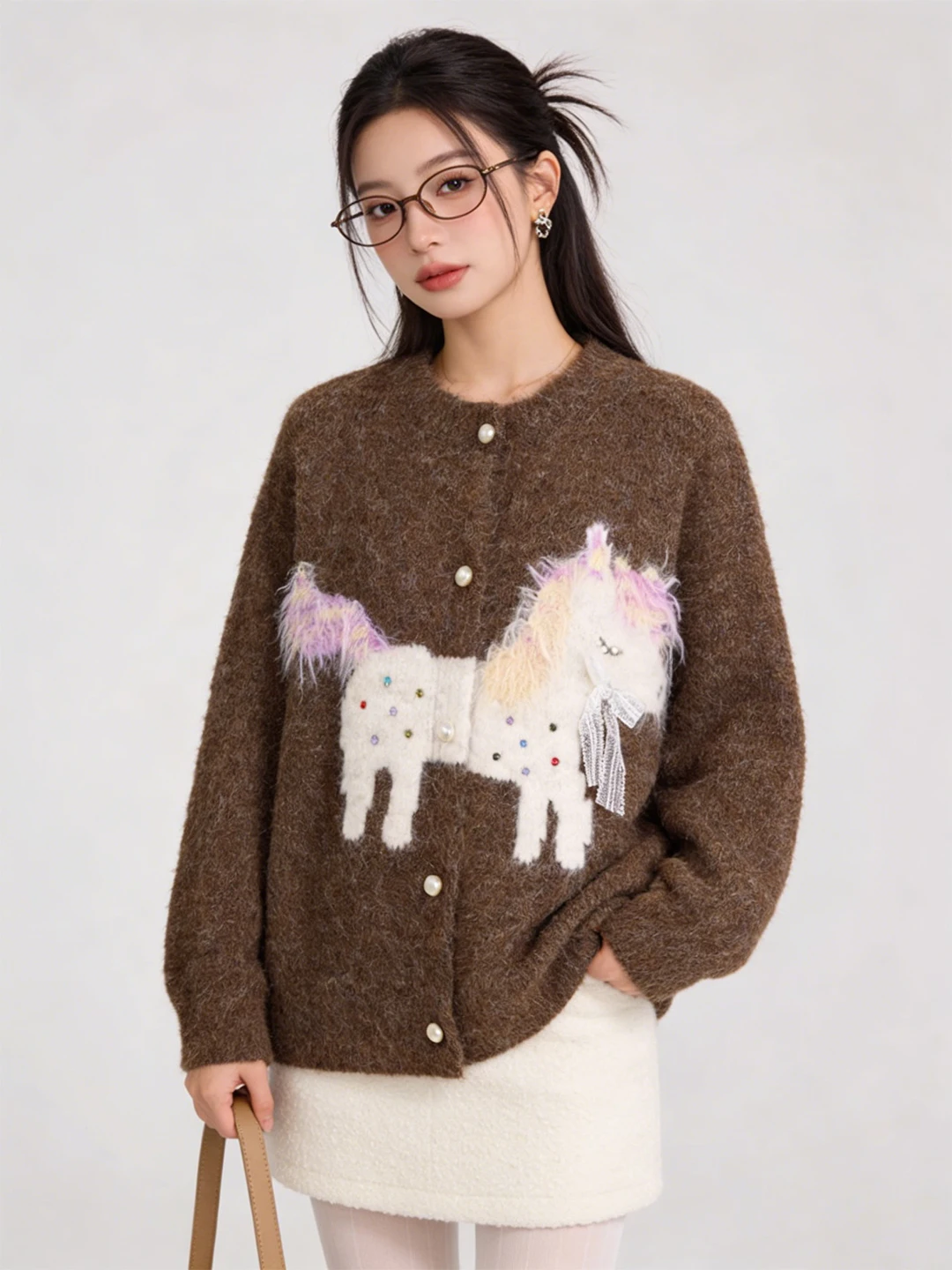 needles モヘアカーディガン 別注：コーヒー色レトロ風刺繍カーディガンの実用性と選定基準
