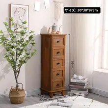チェスト 家庭用寝室 オーク材 ヴィンテージ スリムデザイン