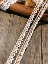 繊細な片側無弾性細線コットンレース【全棉・ハンドメイド・DIY用布装飾】
