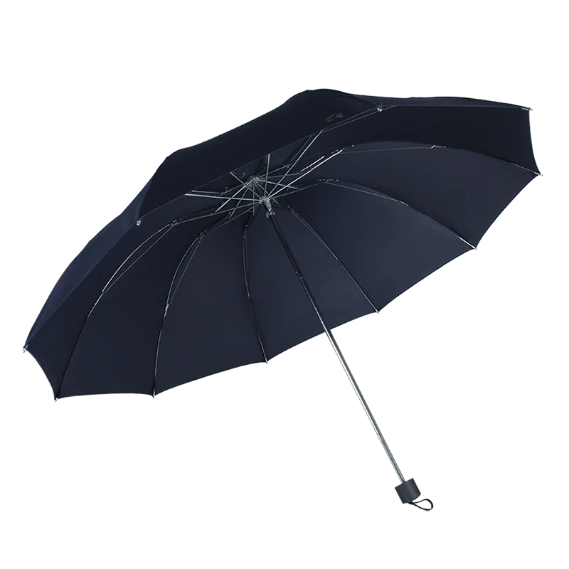 無地の折りたたみビジネス用大傘【三つ折り・男女兼用・晴雨兼用】