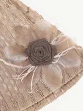 メッシュ花飾り付き冷感帽子【羽毛デザイン・女性用・小顔効果】