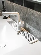 狭型水栓用吸水マット【シリコン製・防水・洗面台用】
