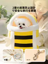 可愛いデザインのペット用斜め掛けバッグ【秋冬用・保温・犬用】