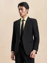 スーツ セット  アップ メンズ 1つボタン ブラック ビジネス フォーマル 結婚式 上品