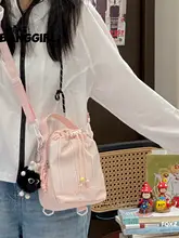 多機能キャンプ用チェック柄ミニリュックサック【女性用・ショルダーバッグ・軽量・水筒用】