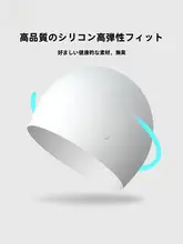 男女兼用 おしゃれな防水スイミングキャップ【シリコン素材・トレーニング用】