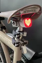 折りたたみ自転車用スマートセンサー尾灯【夜間ライディング用・個性的なデザイン】