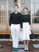 エレガントなデザインの中長丈ハイウエスト傘スカート【春夏用・文芸風・韓国スタイル】（セットアップ対応）