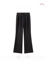 極上の柔らかさ！秋用ストレッチフィットフレアパンツ【女性用・提臀効果・カジュアルデザイン】（セットアップ対応）