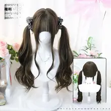 可愛い双馬尾ウィッグ【ロリータ風・フルヘッド・コスプレ対応】