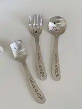 高級ステンレス製 スマイルデザインスプーン【インスタ風・スタイリッシュな食器】