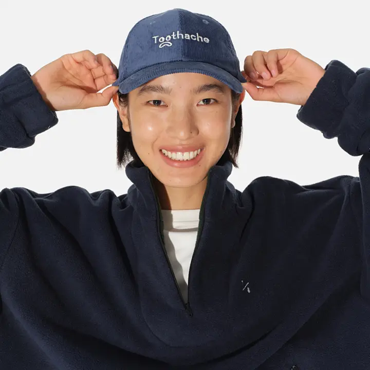男女兼用 刺繍入りキャップ【ブラウン・ブルー・カーキ】