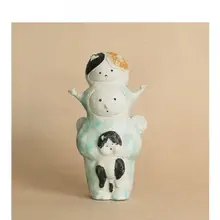 アーティスト手作り陶器デスクトップ装飾品【ヴィンテージ風・ユニークデザイン】
