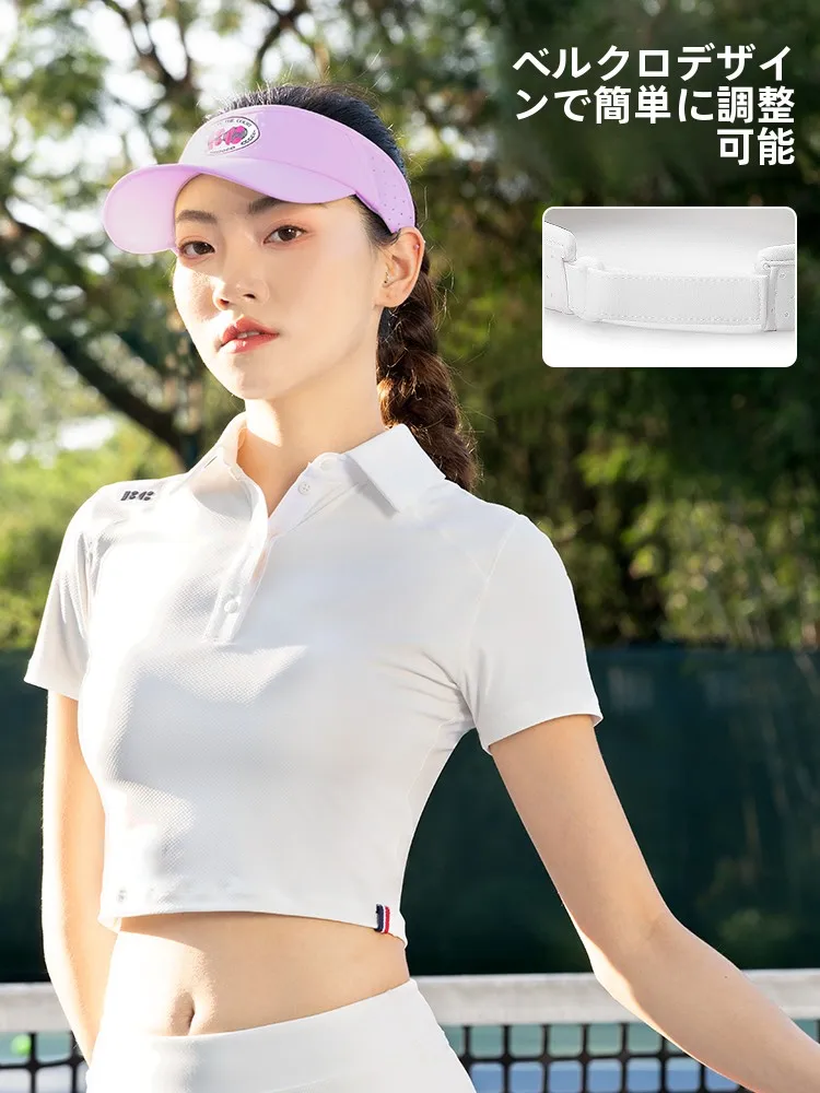 通気性に優れた空頂日除けキャップ　FIZZCOCOの夏用球類運動用モデル