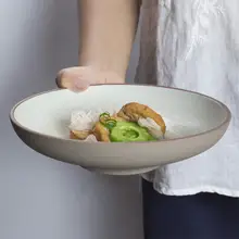 陶器プレート 盛り付け皿 ステーキ皿 深皿 サラダ皿 家庭用 創造的