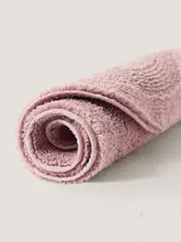 バスマット トイレマット 吸水 滑り止め 厚手 コットン100% 無地 ピンク ブルー ホワイト グレー バスルーム トイレ 脱衣所
