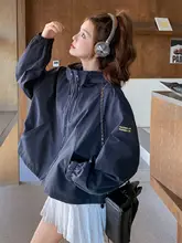 おしゃれで若々しいデザイン！フード付きアウター【秋用・工事風・カジュアルジャケット】（セットアップ対応）