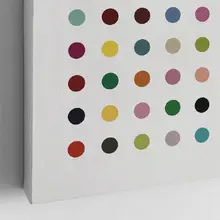 カラフルドットデザインアートパネル【リビング・ダイニング用・フレームレス・卓上装飾】