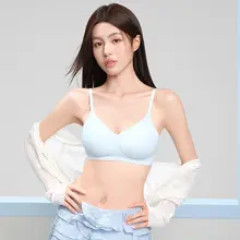 ブラジャー レディース シームレス レース 寄せ上げ 脇肉すっきり リフトアップ 細ストラップ 小胸用