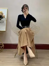 フレンチヴィンテージ風 ベルベットスカート【女の子・秋のコーディネート・高級感あるスタイル】（セットアップ対応）