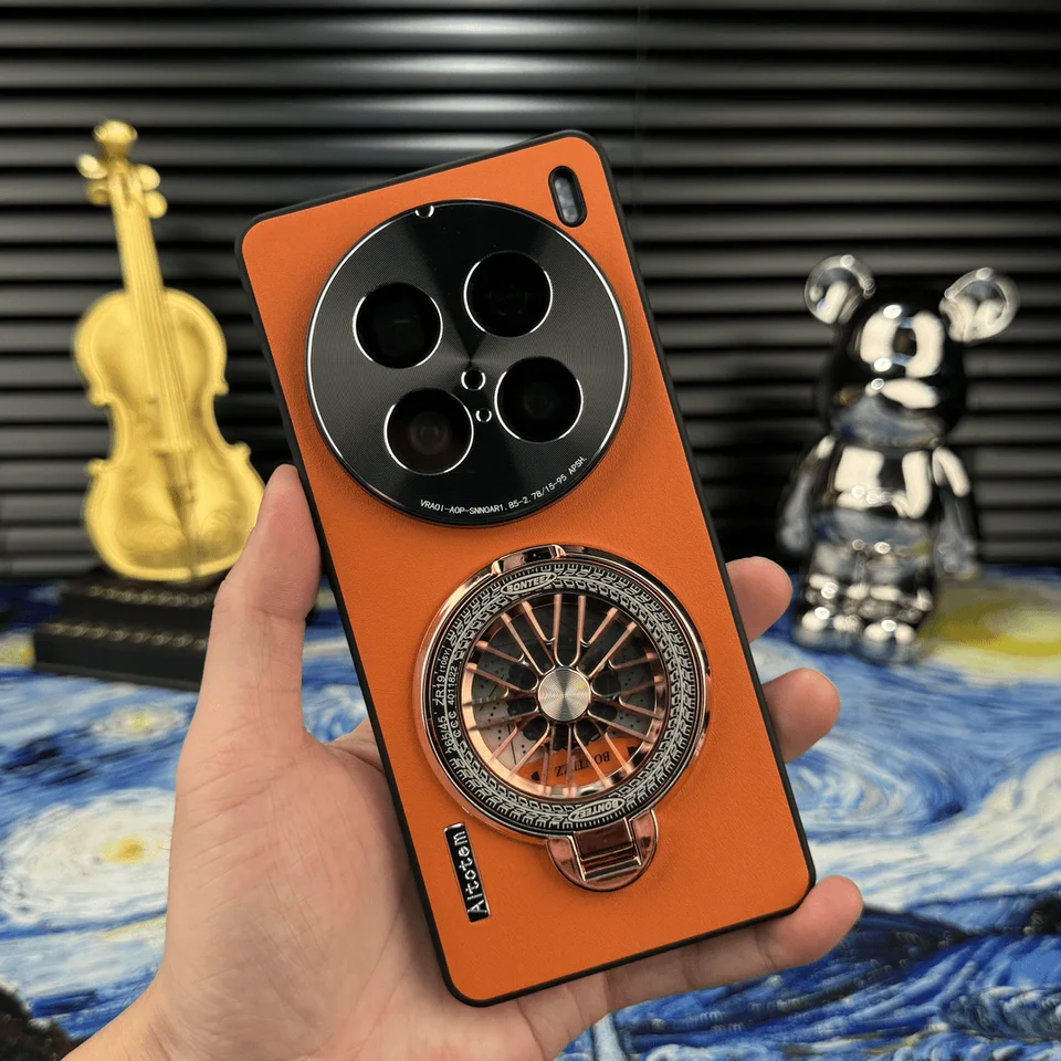 ヴィヴォX100ウルトラ対応 スマホケース【高級感ある合皮・衝撃吸収・全包デザイン・ビジネス向け】