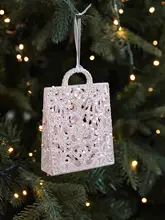 クリスマスツリー用飾り【リボン付きサンタクロースデコレーション・ギフト用】