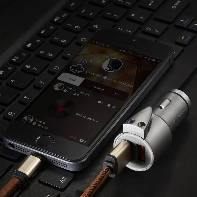 Jeffbona カーチャージャー 3-in-1：点煙器対応の急速充電器と安全機能の実用性