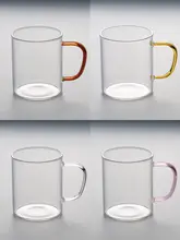 ガラスカップ お茶カップ 吸水カップ 家庭用 透明 蓋付き 緑茶 ビール