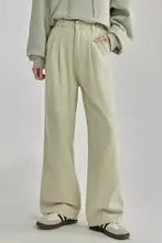 高腰デニムパンツ【レディース・カジュアルなストレートフィット・秋向け】