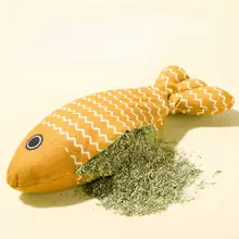 猫用薄荷フィッシュおもちゃ【興奮を引き起こす・噛むおもちゃ・解消】